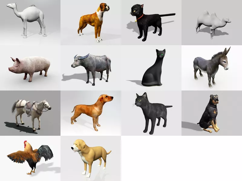 Top 14 Free 3D Domestic Animals Models Most Recent 2022