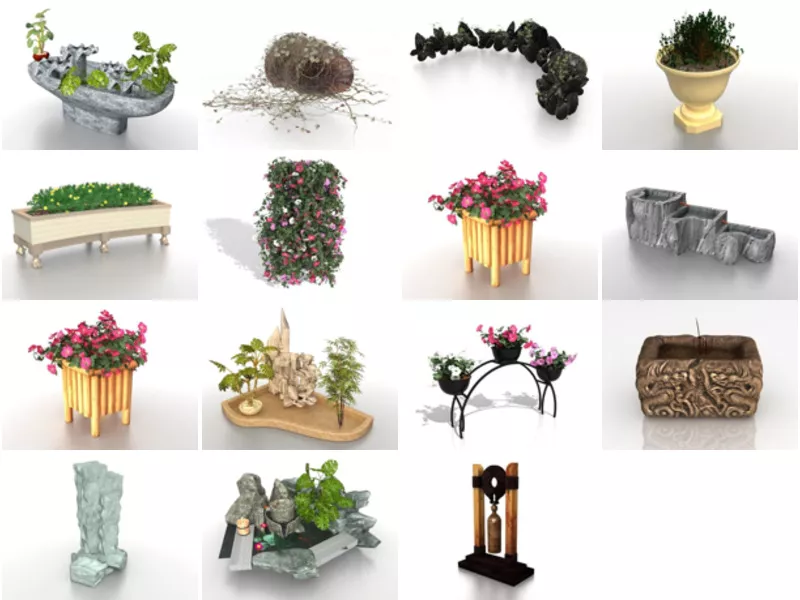 Top 15 Free 3D Garden Ornaments Models Newest 2022