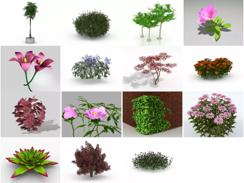 Top 15 Free 3D Garden Plant Models for Free Most Recent 2022