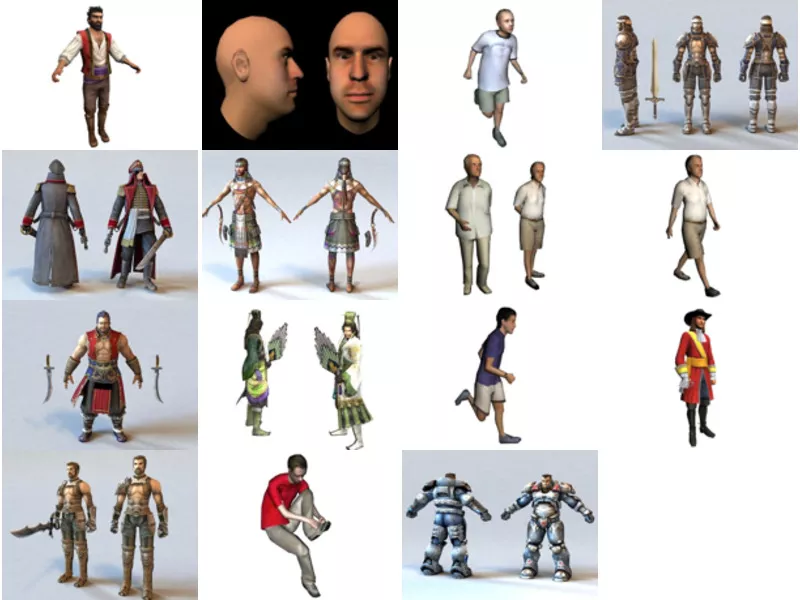 Top 15 Free 3D Man Characters Models Resources Latest 2022