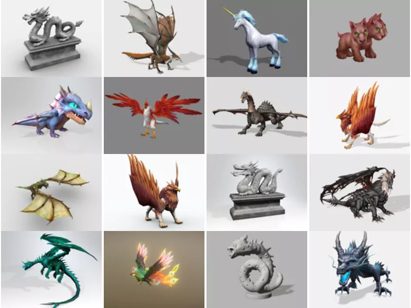 Top 16 Free 3D Legendary Creature Models for Rendering Newest 2022