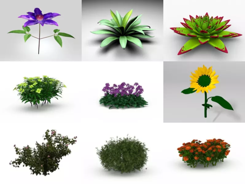 Top 9 Free 3D Garden Plant Models for Rendering Most Recent 2022