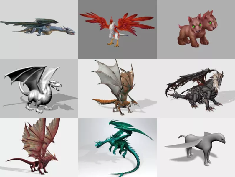 Top 9 Free 3D Legendary Creature Models Stuff Newest 2022