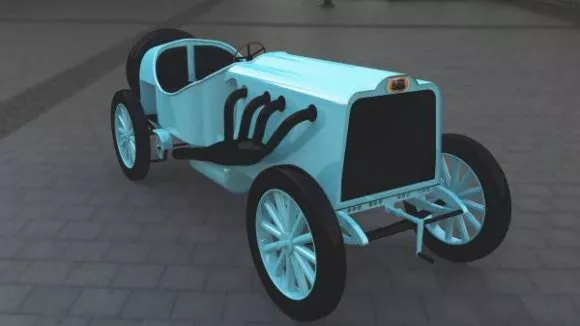 Vintage Car 1908 3d model Vintage Car 1908 3d model