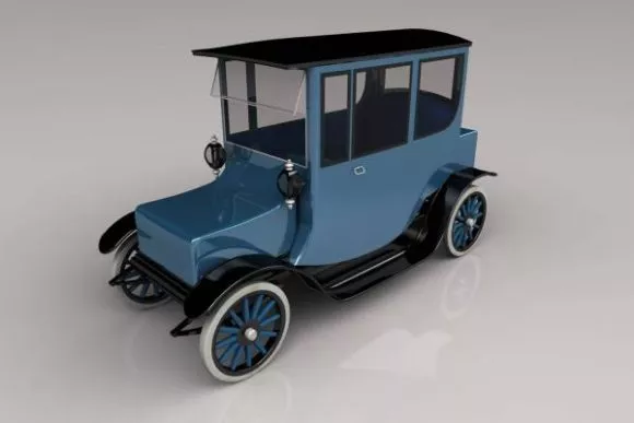 Western Ambulance Car 3d model