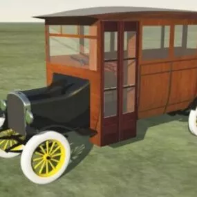 Vintage Graham Bus 1921 3d model