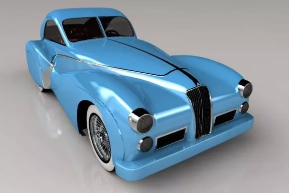 Vintage Car Talbot Lago 1948 3d model Vintage Car Talbot Lago 1948 3d model
