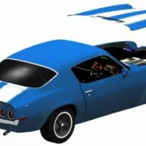 Sports Car Camaro Z28 1970 3d model