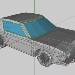 1974 Gremlin Lowpoly Car 3d model