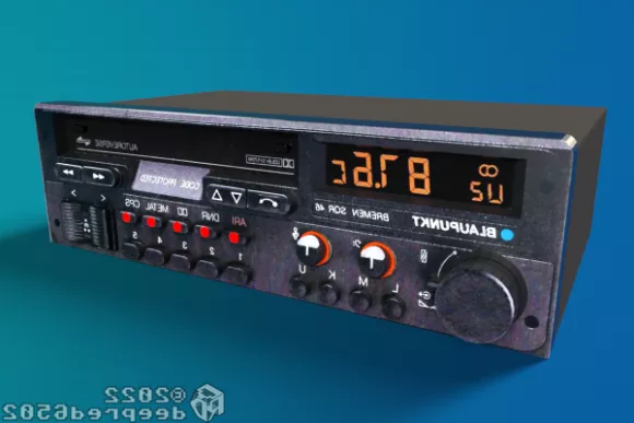 Rustic Old Radio 3d model