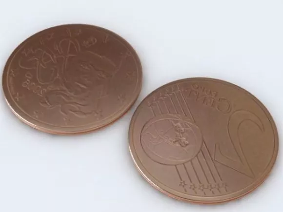 Silver Coin Set 3d model