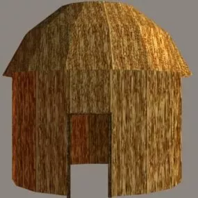 Native Hut House 3d model