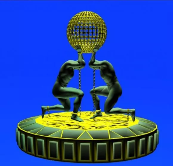 Medieval Lighting Candelabra 3d model