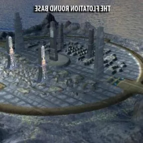 Lost Tower City Building 3d model
