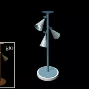 Table Lamp Three Shades 3d model