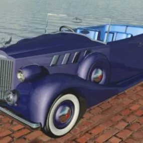 Classic Car Packard 3d model