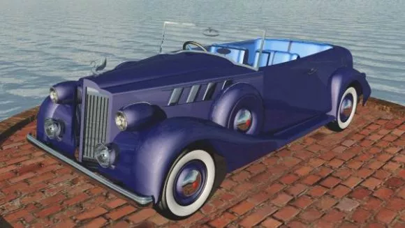 Cartoon Fallout Car Vehicle 3d model
