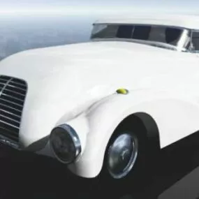 Luxurious Vintage Car Mercedes 3d model