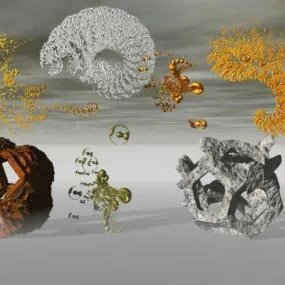 Fractals Shape Decoration 3d model
