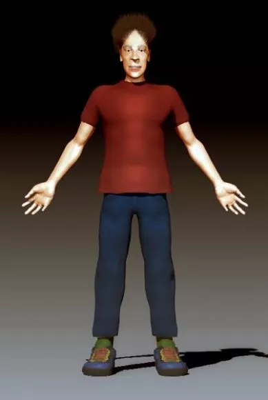 Sport Dancing Man Character 3d model