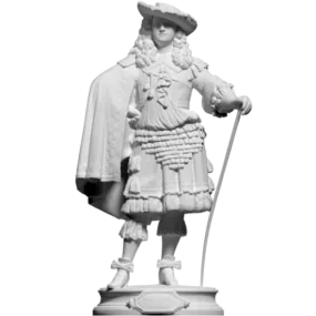 Ancient Statue Medieval Man Standing 3d model
