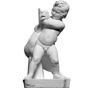 Ancient Statue Child With Goose 3d model