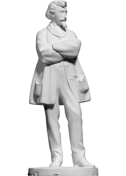 Character Man Standing In Office Uniform 3d model