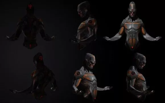 Neo Formula Robot Character 3d model