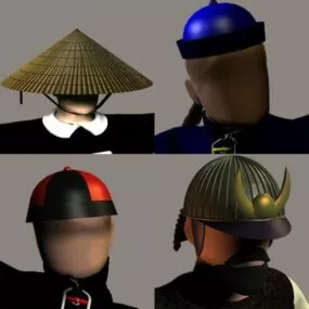 Oriental Hat 3d model