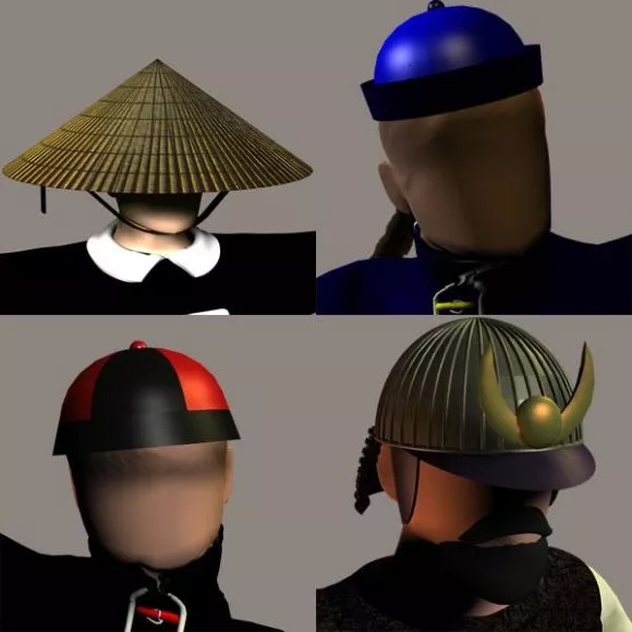 Oriental Hat 3d model Oriental Hat 3d model