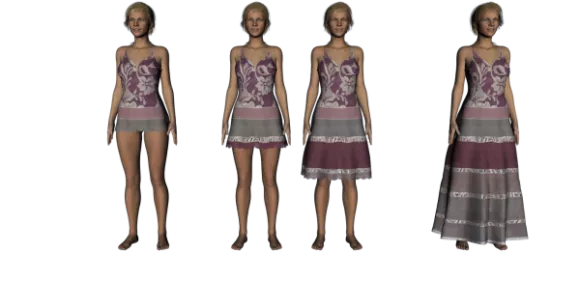 Girl Character With Rainbow Dress Fashion 3d model Girl Character With Rainbow Dress Fashion 3d model