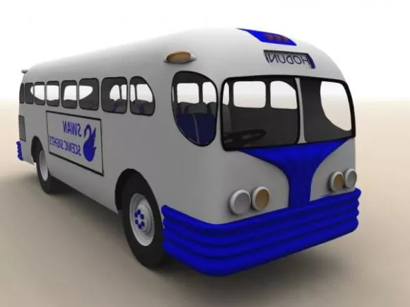 Classic Fire Engine Car 3d model