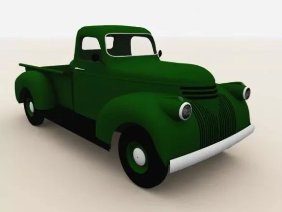 Vintage Chevy Pickup Car 3d model Vintage Chevy Pickup Car 3d model