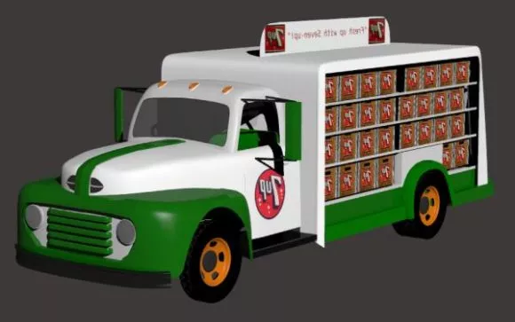 Coal Truck Vehicle 3d model