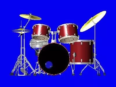 Drum Set Instrument Collection 3d model Drum Set Instrument Collection 3d model