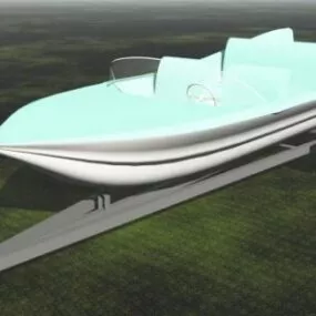 Fiberglass Speed Boat 3d model