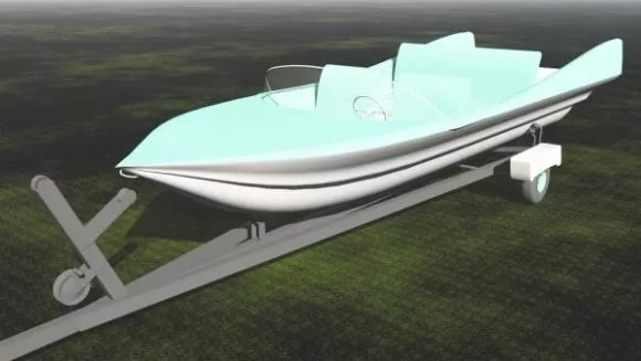 Modern Fast Boat Vehicle 3d model