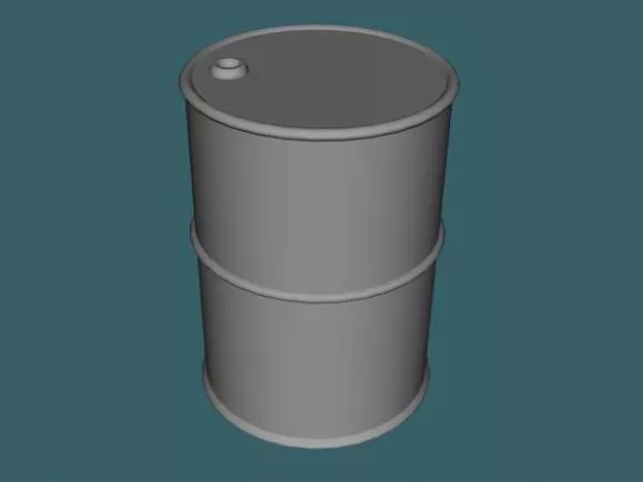 Steel Oil Barrel 3d model Steel Oil Barrel 3d model