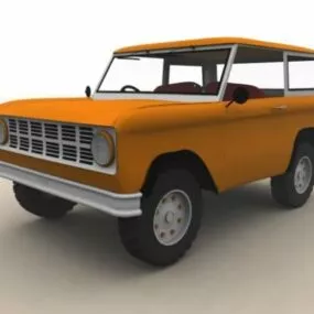 Vintage Car Bronco 3d model