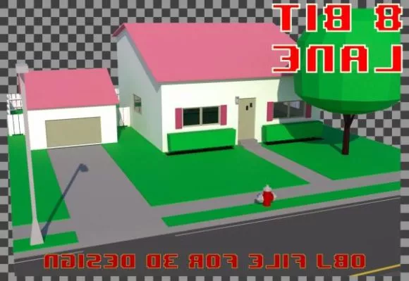 Forest House Low Poly 3d model