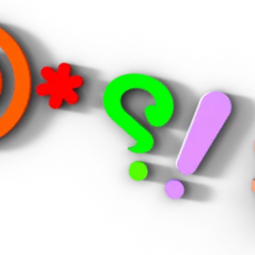 Alphabet Special Character Text Decoration 3d model