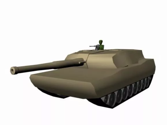 Abrams Main Battle Tank 3d model Abrams Main Battle Tank 3d model