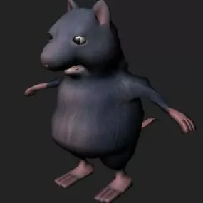 Animated Big Rat 3d model