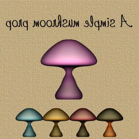 Simple Mushroom Toy 3d model Simple Mushroom Toy 3d model