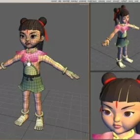 Chinese Myst Nezha Character 3d model