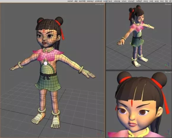Comic Character Galactic Warrior 3d model