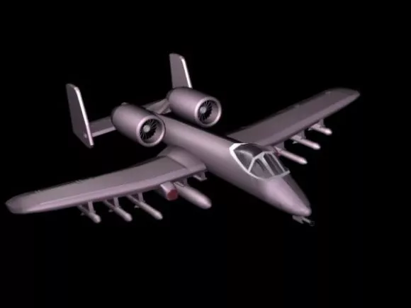 Vintage Aircraft Hawker Fury 3d model