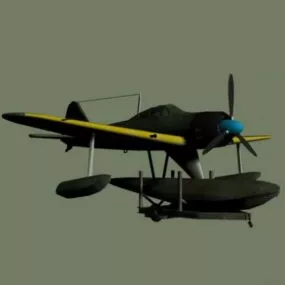 Vintage A6 Airplane Propeller 3d model