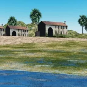 Abandonated Houses 3d model