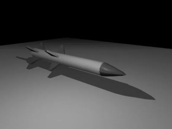 Flying Rocket 3d model